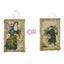Raz Vintage Santa Postcard Ornament Carousel 1