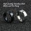 Mens Titanium Stainless Steel Ring Promise Engagement Wedding Ring Band Size7-13 Carousel 4