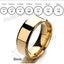 Mens Titanium Stainless Steel Ring Promise Engagement Wedding Ring Band Size7-13 Carousel 6