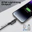 PROMATE 1.2m 60w MFi Certified 2-in-1 USB-C Sync & Charge Cable. Includes 1x USB Carousel 5