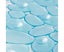 Bath Mat Non slip Square Bathroom Solid Color PVC Floor Carpet-Blue Carousel 3