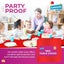 3pack Red Plastic Table Covers Square Tablecloth Disposable Wipe Clean Party ... Carousel 5