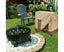 Rain cover for firewood rack waterproof wood cover 122 x 107 x 61cm Carousel 5