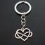 Heart Infinity Love Forever Keychain Valentine's Day Gift Key Chain Ring Carousel 1