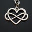 Heart Infinity Love Forever Keychain Valentine's Day Gift Key Chain Ring Carousel 3