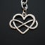 Heart Infinity Love Forever Keychain Valentine's Day Gift Key Chain Ring Carousel 5