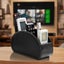 Elosung Black Stylish Remote Control Storage Box Pu Leather Organizer With Compa Carousel 2