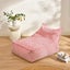 Cadence & Co. Oscar Faux Linen One Seater Bean Bag Lounge Cover Red Carousel 1