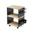 Gorilla Office - Storage Trolley With Pegboards & Accessories (Black - Wood) Carousel 1