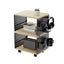Gorilla Office - Storage Trolley With Pegboards & Accessories (Black - Wood) Carousel 2