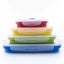 4 Collapsible Silicone Food Storage Container Meal box Kitchen Lunch Box Carousel 6