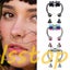 Magnetic Non-Piercing Nose Ring Fake Septum Segment Womens Mens Body Jewelry Carousel 1
