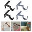 4pc Curtain Pole Brackets No Drill Curtain Rod Holder Into Wooden Window Frame Carousel 6