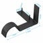 4pc Curtain Pole Brackets No Drill Curtain Rod Holder Into Wooden Window Frame Carousel 9