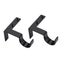 4pc Curtain Pole Brackets No Drill Curtain Rod Holder Into Wooden Window Frame Carousel 11
