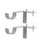 4pc Curtain Pole Brackets No Drill Curtain Rod Holder Into Wooden Window Frame Carousel 12