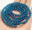 Long 36'' 8mm Blue Apatite Gemstones Round Beads Fashion Necklace AAA Carousel 1