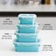4 Collapsible Silicone Food Storage Container Kitchen Lunch Box Carousel 3