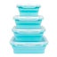4 Collapsible Silicone Food Storage Container Kitchen Lunch Box Carousel 4
