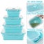 4 Collapsible Silicone Food Storage Container Kitchen Lunch Box Carousel 6