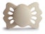 Frigg: Baby's First Pacifier 4 Pack - Floral Heart Cream (0-6 months) Carousel 4