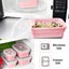 4 Collapsible Silicone Food Storage Container Kitchen Lunch Box Carousel 4