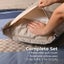 Dreamaker Kumiko 100% Cotton Reversible Duvet Cover Set Blue Single Bed Carousel 3
