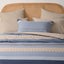 Dreamaker Kumiko 100% Cotton Reversible Duvet Cover Set Blue Single Bed Carousel 9