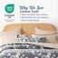 Dreamaker Felicity 100% Cotton Reversible Duvet Cover Set Charcoal Queen Bed Carousel 4