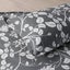 Dreamaker Felicity 100% Cotton Reversible Duvet Cover Set Charcoal Queen Bed Carousel 11