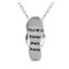 18K White Gold Necklace with Pink Crystals "Hope" Carousel 5