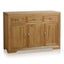 Chamfer Natural Solid Oak Large Sideboard Carousel 4
