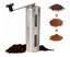 Stainless Steel Manual Coffee Grinder, Home Portable Coffee Bean Grind Carousel 1