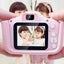 Mini Digital Children Camera 1080P Dual Lens Camera Toy Kids Gift -Pink Carousel 3