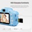 Kids Digital Mini DSLR Camera With 32G TF Memory Card - Blue Carousel 8