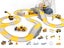 Construction Themed Race Tracks Set Track Construction Road Race Playset Carousel 6