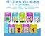 2-in-1 Kids Talking Flash Cards LCD Writing Tablet Learning Toys Blue Carousel 6