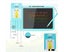 2-in-1 Kids Talking Flash Cards LCD Writing Tablet Learning Toys Blue Carousel 3