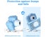 Mini Digital Children Camera 1080P Dual Lens Camera Toy Kids Gift -Blue Carousel 6