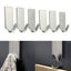 6PCS Self Adhesive Bathroom Wall Door Stainless Steel Holder Hook Hanger Hooks Carousel 1