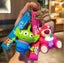 5 Styles Disney Toy Story Cartoon PVC 3D Bag Hanger Pendant Keychains Key Rings Carousel 3