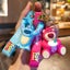 5 Styles Disney Toy Story Cartoon PVC 3D Bag Hanger Pendant Keychains Key Rings Carousel 4
