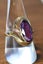 Amethyst Ring 14kt Gold Art Noveau Carousel 8