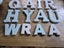 Home decor wooden letters Carousel 2