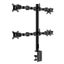 Loctek Eco Mount, 10"-30" Quad Monitors Ergonomic Swivel Arm - VESA 75 & 100mm - Carousel 6