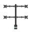 Loctek Eco Mount, 10"-30" Quad Monitors Ergonomic Swivel Arm - VESA 75 & 100mm - Carousel 7