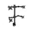 Loctek Eco Mount, 10"-30" Quad Monitors Ergonomic Swivel Arm - VESA 75 & 100mm - Carousel 9