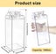Clear Milk Carton Water Bottle Square Milk Bottle Portable Transparent Juice B Carousel 3