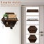 Wall Mounted Key Holder with 4 Key Hooks Decorative Key and Mail Holder with S Carousel 3