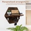 Wall Mounted Key Holder with 4 Key Hooks Decorative Key and Mail Holder with S Carousel 4